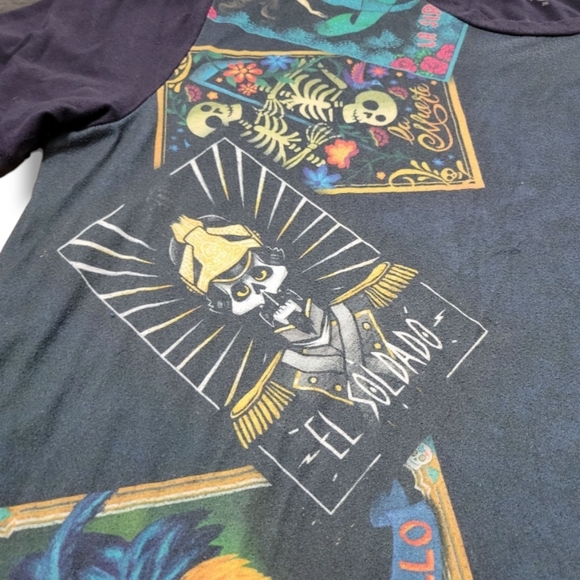 Disney Shirt Size XL Disney Coco T-Shirt Skeleton Loteria Graphic Print T-Shirt. - Picture 5 of 9